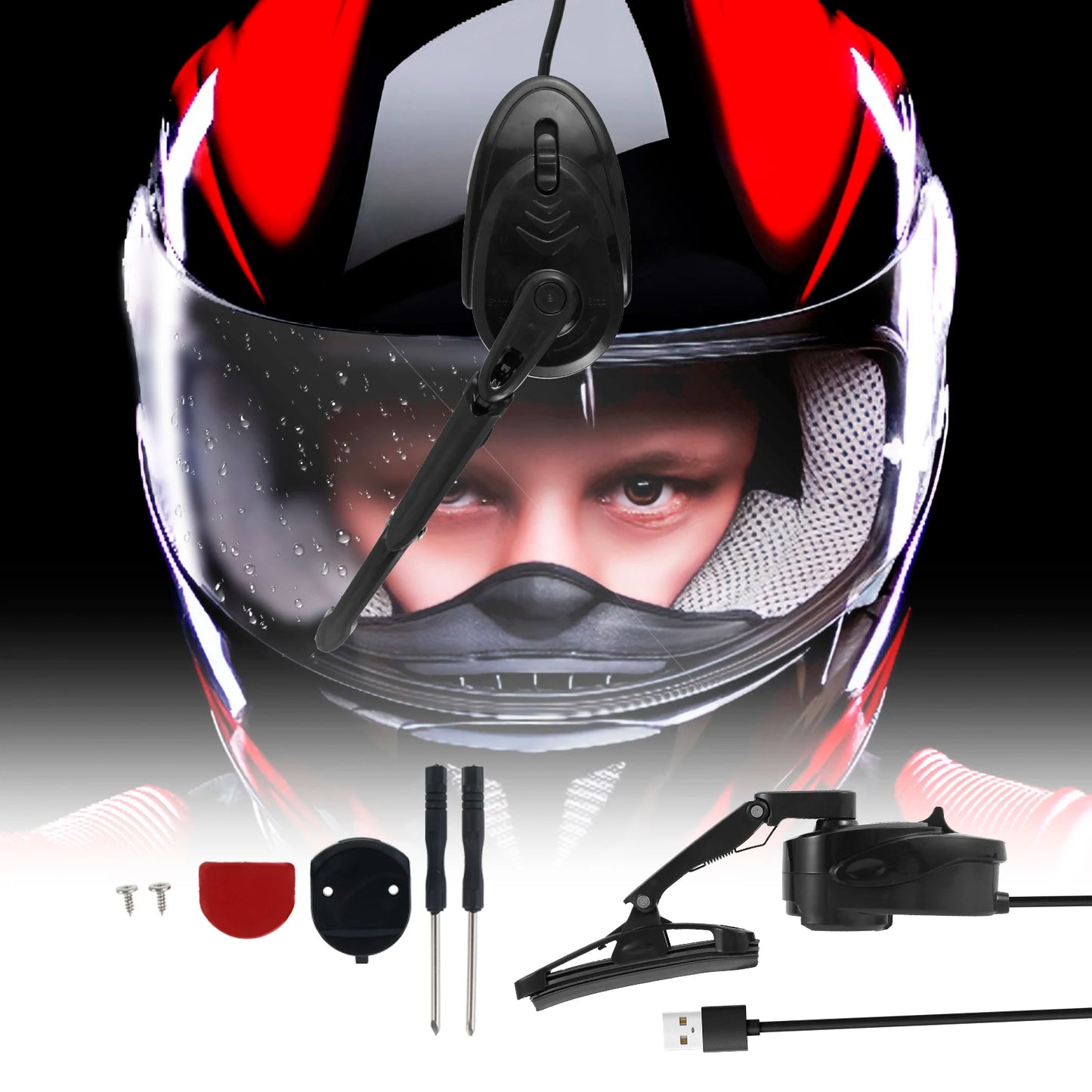 Motorcycle Helmet Wiper - Gibgas