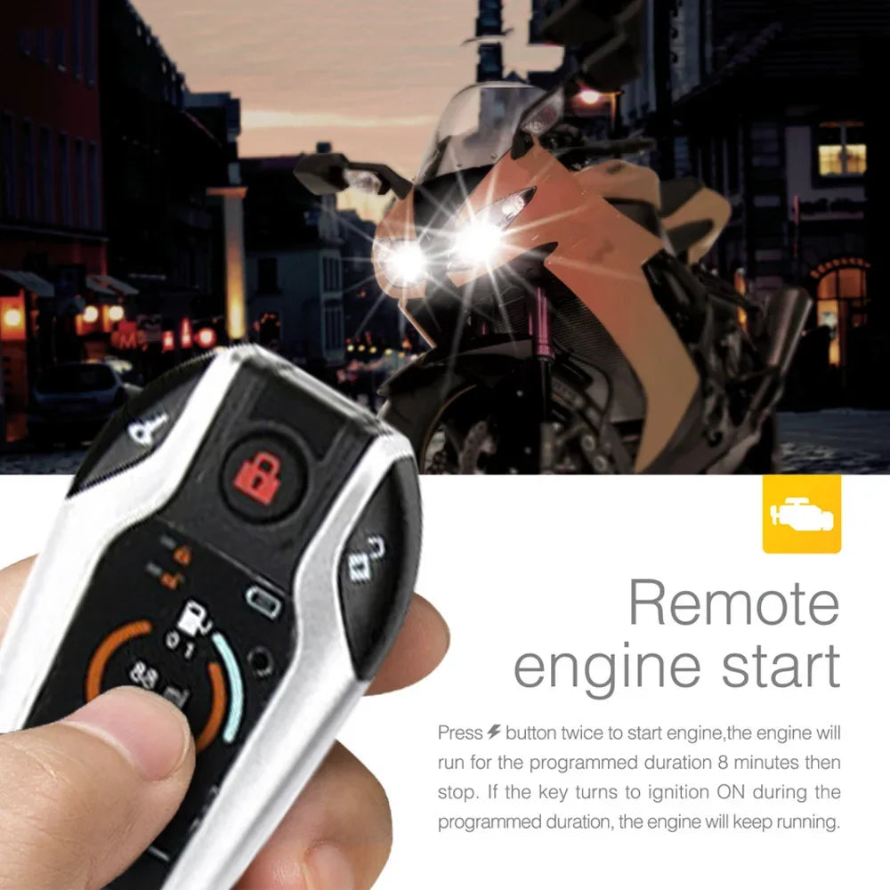Motorcycle Anti-theft Security Alarm System - Gibgas